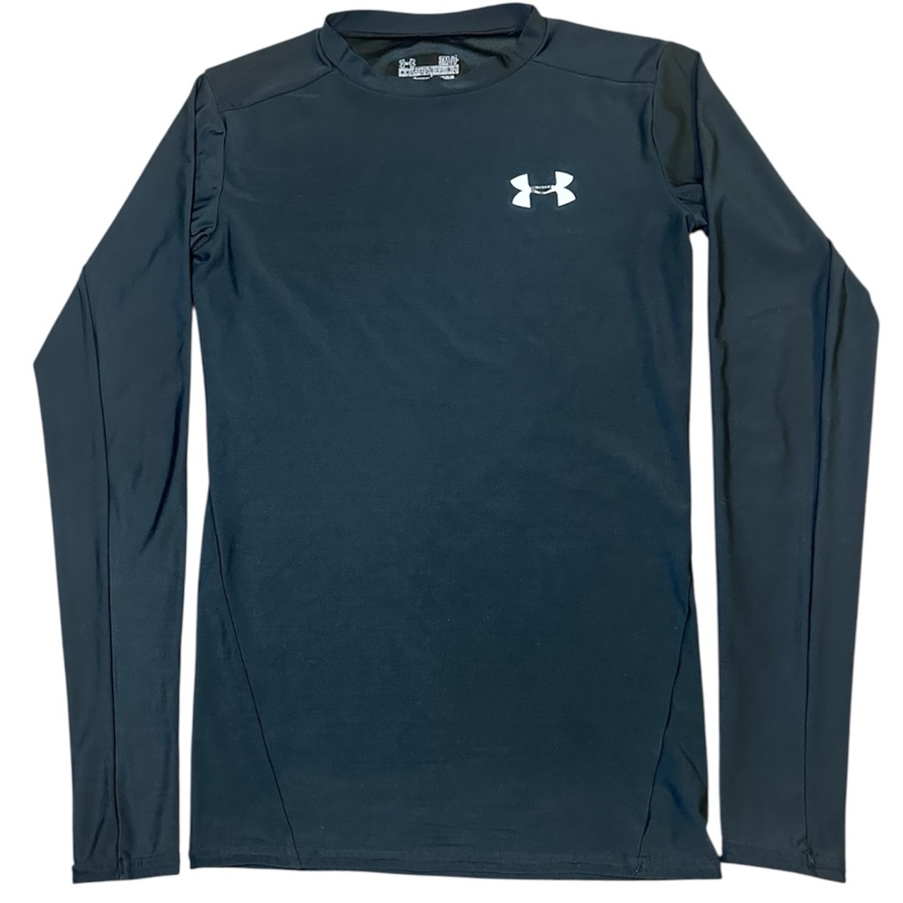 Under Armour Men's Black Compression Tees - Long Sleeve Activewear Gym Size S